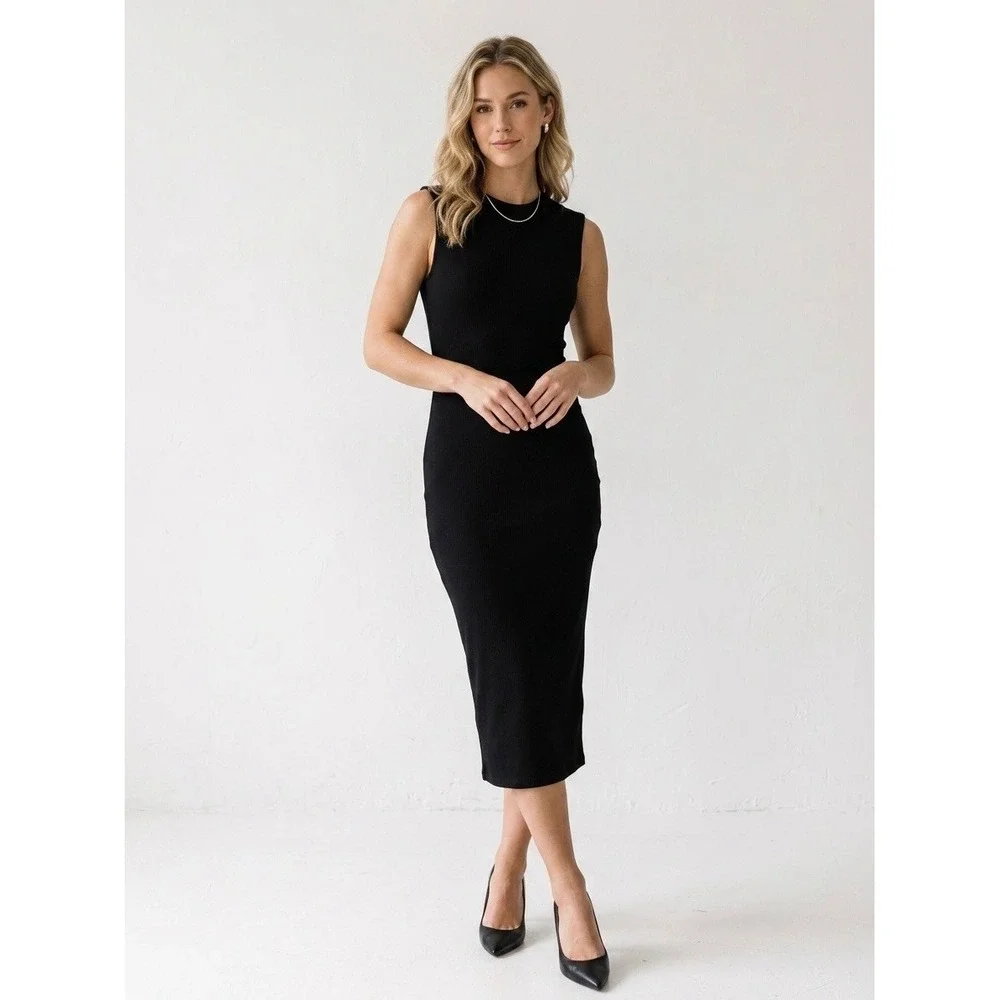 zara black bodycon dress Zara - Mini Dress With Body Shape Polyamide - Black - L